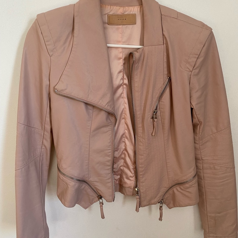 Leather blank jacket